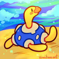 <b>A Nosed Individual [14th April 2018]</b><br>
Shiny Shuckle with a Nosepass nose, because why not. This is why you come here, I bet!